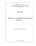 Luận văn Thạc sĩ Khoa học: Nghiên cứu xác định một số dạng mangan trong chè