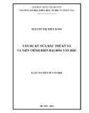 Luận án Tiến sĩ Văn học: Văn du ký nửa đầu thế kỷ XX và tiến trình hiện đại hóa văn học