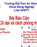 Đề tài: Cỏ dại và cách phòng trị