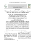 Vietnamese teachers' attitudes toward English as a Lingua Franca (ELF) and classroom EFL teaching practices