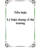 Tiểu luận Lý luận chung về thị trường