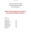 Tiểu luận: Phân tích Marketing dịch vụ hãng hàng không JESTAR