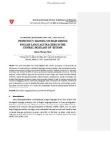 Some major impacts of language proficiency training on high school English language teachers in the Central Highland of Vietnam