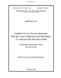 Tóm tắt luận án Tiến sĩ Hóa học: Nghiên cứu các yếu tố ảnh hưởng đến quy luật và hiệu quả hấp phụ Dioxin của một số loại than hoạt tính