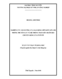 Luận văn Thạc sĩ Khoa học: Nghiên cứu ảnh hưởng của dao động liên kết giữa hệ thống truyền lực và hệ thống treo đến độ êm dịu chuyển động của ô tô tô