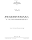 luận văn: ĐỊNH HƯỚNG TÌM TÒI GIẢI QUYẾT VẤN ĐỀ KHI DẠY HỌC MỘT SỐ KIẾN THỨC CHƯƠNG ' CÁC ĐỊNH LUẬT BẢO TOÀN' LỚP 10 BAN CƠ BẢN CHO HỌC SINH DÂN TỘC NỘI TRÚ