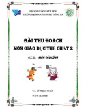 BÀI THU HOẠCH MÔN GIÁO DỤC THỂ CHẤT 2