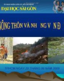 Tiểu luận: Thực trạng, nguyên nhân, hậu quả và giải pháp dân số nông thôn và những vấn đề nảy sinh