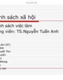 Thuyết trình chính sách xã hội: Chính sách việc làm