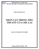 Luận văn Thạc sĩ Văn học: Nhân vật trong tiểu thuyết của Chu Lai