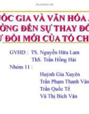 Thuyết trình: Quốc gia và văn hóa ảnh hưởng đến sự thay đổi và sự đổi mới của tổ chức