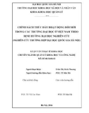 Luận văn Thạc sĩ Quản lý khoa học và công nghệ: Chính sách thúc đẩy hoạt động đổi mới trong các trường đại học ở việt nam theo định hướng đại học nghiên cứu (nghiên cứu trường hợp Đại học Quốc gia Hà Nội)