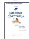 Thuyết trình luật kinh doanh: Công ty cổ phần