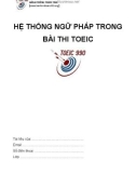 Hệ thống ngữ pháp trong bài thi Toeic