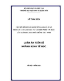 Luận án Tiến sĩ Kinh tế học: Các mô hình toán kinh tế đánh giá suất sinh lời của giáo dục và vai trò phát tín hiệu của giáo dục sau phổ thông Việt Nam