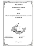 Đề tài: TIỀM NĂNG, ĐỊNH HƯỚNG PHÁT TRIỂN DU LỊCH VÙNG BẮC TRUNG BỘ