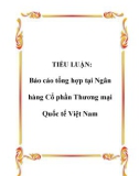 TIỂU LUẬN: Báo cáo tổng hợp tại Ngân hàng Cổ phần Thương mại Quốc tế Việt Nam