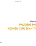 Bài giảng Phương pháp nghiên cứu khoa học: Chương 3