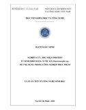 Luận án Tiến sĩ Công nghệ sinh học: Nghiên cứu, thu nhận protein từ sinh khối rong nước lợ (Chaetomorpha sp.) để ứng dụng trong công nghiệp thực phẩm
