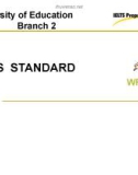 Lecture IELTS standard: Writing