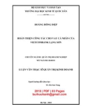 Luận văn Thạc sĩ Quản trị kinh doanh: Hoàn thiện công tác cho vay cá nhân của Vietcombank Lạng Sơn
