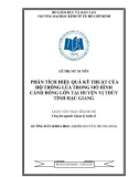 Luận văn Thạc sĩ quản lý kinh tế: Phân tích hiệu quả kỹ thuật của hộ trồng lúa trong mô hình cánh đồng lớn: Nghiên cứu địa bàn huyện Vị Thủy tỉnh Hậu Giang