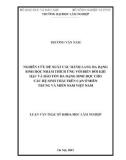 Luận văn Thạc sĩ Khoa học lâm nghiệp: Nghiên cứu đề xuất các hành lang đa dạng sinh học nhằm thích ứng với biến đổi khí hậu và bảo tồn đa dạng sinh học cho các hệ sinh thái trên cạn ở miền Trung và miền Nam Việt Nam