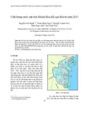 Báo cáo Chất lượng nước mặt tỉnh Khánh Hòa-Kết quả điều tra năm 2011 
