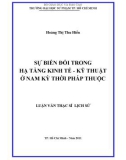 Luận văn Thạc sĩ Lịch sử: Sự biến đổi trong hạ tầng kinh tế - kỹ thuật ở Nam Kỳ thời Pháp thuộc