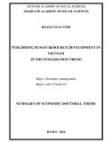 Summary of Economic doctoral thesis: Publishing human resource development in Vietnam in the integration trend