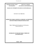 Summary of the doctoral thesis of Mathematics: Improving some artificial immune algorithms for network intrusion detection