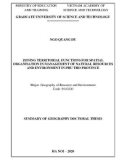 Summary of Geography Doctoral thesis: Zoning territorial functions for spatial organisation in management of natural resources and environment in Phu Tho province