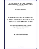 Doctoral thesis summary: Developing community learning centres in the red river delta in the early phase of building a learning society in Vietnam