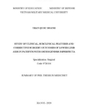 Summary of Phd Thesis in Medicinet: Study of clinical, subclinical features and corrective surgery outcomes of lower limb axis in patients with osteogenesis imperfecta