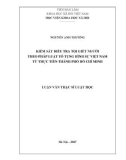 Luận văn Thạc sĩ Luật học: Kiểm sát điều tra tội giết người theo pháp luật tố tụng hình sự Việt Nam từ thực tiễn thành phố Hồ Chí Minh