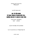 Luận văn Thạc sĩ Luật học: Người tiến hành tố tụng trong Cơ quan điều tra - Những vấn đề lý luận và thực tiễn