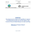 Báo cáo dự án nông nghiệp: Development of an Improved Capability in support of National Bio-security for the Surveillance and Control of Foot & Mouth Disease in Cattle and Pigs (Milestone 5)