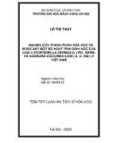 Tóm tắt Luận án Tiến sĩ Hóa học: Nghiên cứu thành phần hóa học và khảo sát một số hoạt tính sinh học của loài Lycopodiella cernua (L.) Pic. Serm. và Kadsura coccinea (Lem.) A. C. Sm. ở Việt Nam