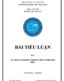 Tiểu luận - An toàn lao động trong công nghệ hóa học