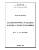 Luận án Tiến sĩ Kinh tế: Chuyển đổi mô hình tăng trưởng kinh tế của Thái Lan và Malaysia sau khủng hoảng kinh tế toàn cầu và bài học cho Việt Nam