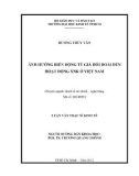 Luận văn Thạc sĩ Kinh tế: Ảnh hưởng biến động tỷ giá hối đoái đến hoạt động XNK ở Việt Nam
