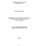 LUẬN VĂN TỐT NGHIỆP: ẢNH HƯỞNG CỦA GIÁ THỂ LÊN TĂNG TRƯỞNG TỶ LỆ SỐNG CỦA CÁ LEO (Wallago attu) ƯƠNG TRONG BỂ