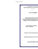 Tóm tắt Luận án Tiến sĩ Luật học: Bảo đảm quyền con người của người bị tạm giữ, bị can, bị cáo trong tố tụng hình sự Việt Nam