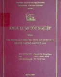 Khóa luận tốt nghiệp: Tác động của việc Việt Nam gia nhập WTO đối với thương mại Việt Nam