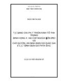 Luận án Tiến sĩ Kinh tế: Tác động của phát triển kinh tế thị trường định hướng xã hội chủ nghĩa đến bảo vệ chủ quyền, an ninh biên giới quốc gia ở các tỉnh biên giới phía Bắc