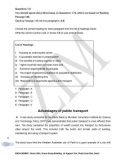 IELTS Academic Reading Sample 146 - Advantages of public transport