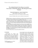 Báo cáo nghiên cứu khoa học: Eco-industrial park: from theory to practice Case study in Kinh Mon District, Hai Duong Province, Vietnam