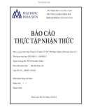 Báo cáo thực tập nhận thức: Công ty Cổ phần CN DV TM Ngọc Nghĩa Nhà máy nhựa số 2