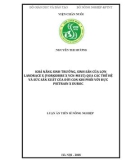 Luận án tiến sĩ Nông nghiệp: Khả năng sinh trưởng, sinh sản của lợn LANDRACE X (YORKSHIRE X VCN-MS15) qua các thế hệ và sức sản xuất của đời con khi phối với đực Pietrain X Duroc