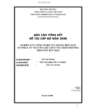 Báo cáo tổng kết đề tài cấp Bộ năm 2008: Nghiên cứu công nghệ tẩy trắng bột giấy sunphát từ nguyên liệu gỗ cứng theo phương pháp ECF rút gọn